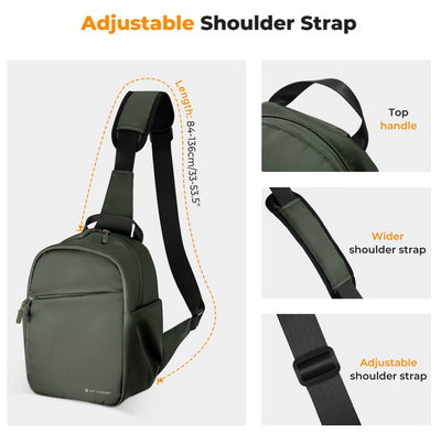 K&F CONCEPT CAMERA SLING BAG "Urban Wander 8", 5L, Green
