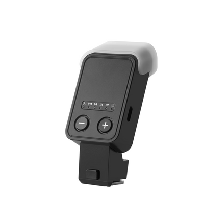 Viltrox Z2 mini flash with diffuser, rear view with controls