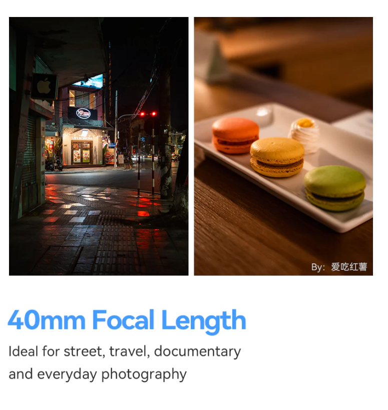Night street and macarons, everyday samples from the TTArtisan AF 40mm f/2