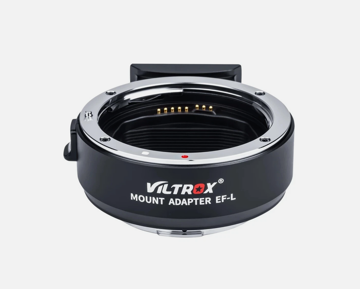Viltrox EF-L autofocus mount adapter for Canon EF lenses on L-mount cameras, front view