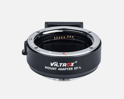 Viltrox EF-L autofocus mount adapter for Canon EF lenses on L-mount cameras, front view