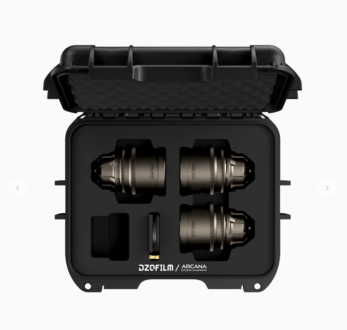 DZOFILM ARCANA 3-lens set Full Frame Anamorphic 1.5x, metric