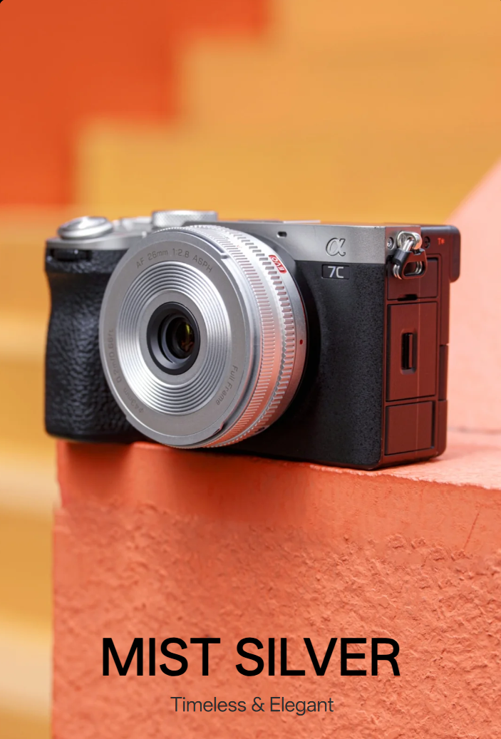 VILTROX AF 26mm f2.8 pancake, Sony E, Full Frame, Silver