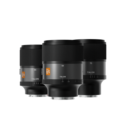 Blazar Talon 1.5x autofocus anamorphic lens range: 35mm, 50mm and 75mm