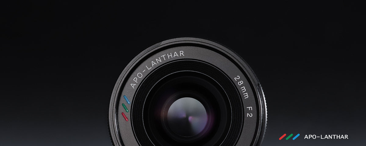 Voigtlander APO-Lanthar 28mm f/2 front element close-up