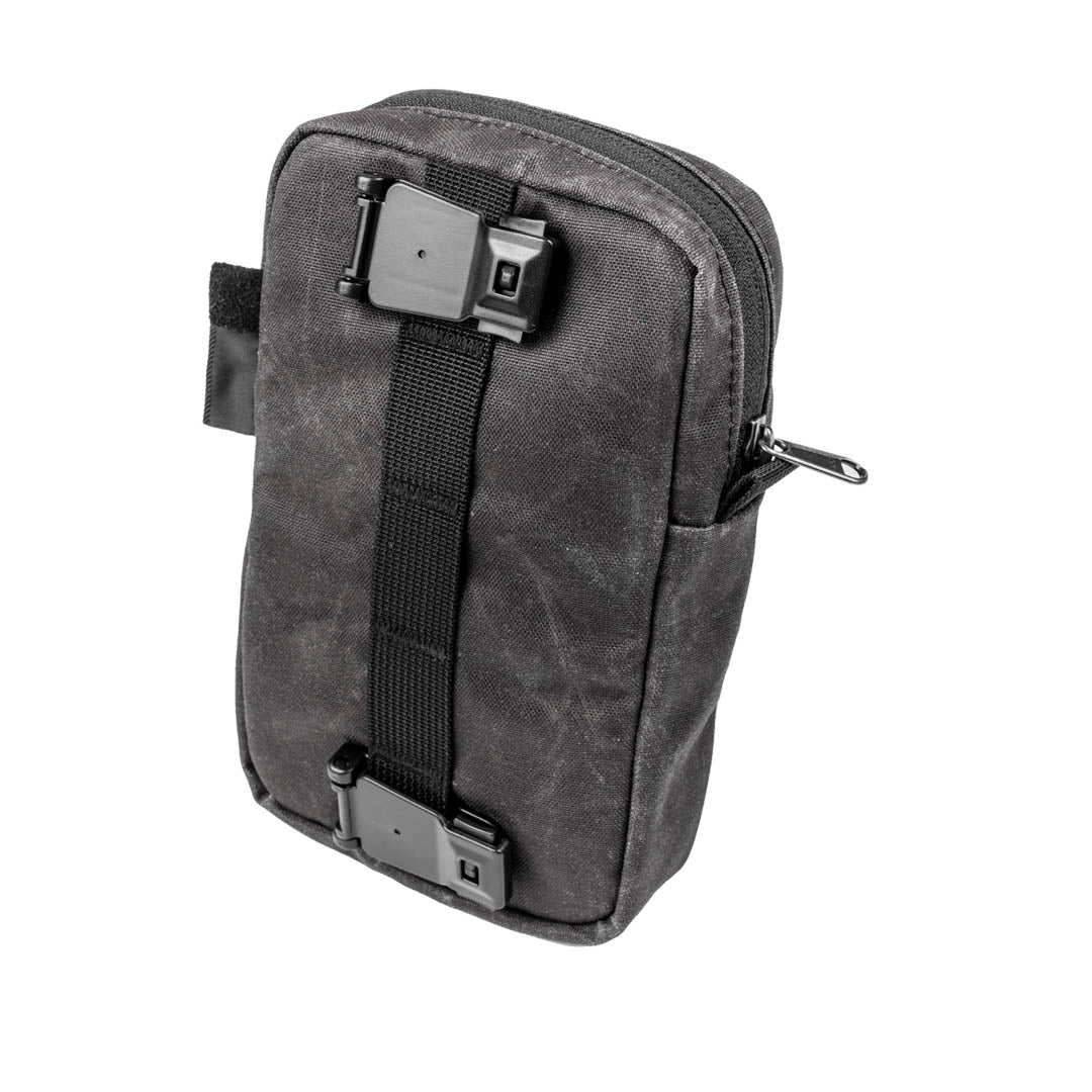 WOTANCRAFT External module - ZIPPER POUCH (Armor 9), Charcoal Black