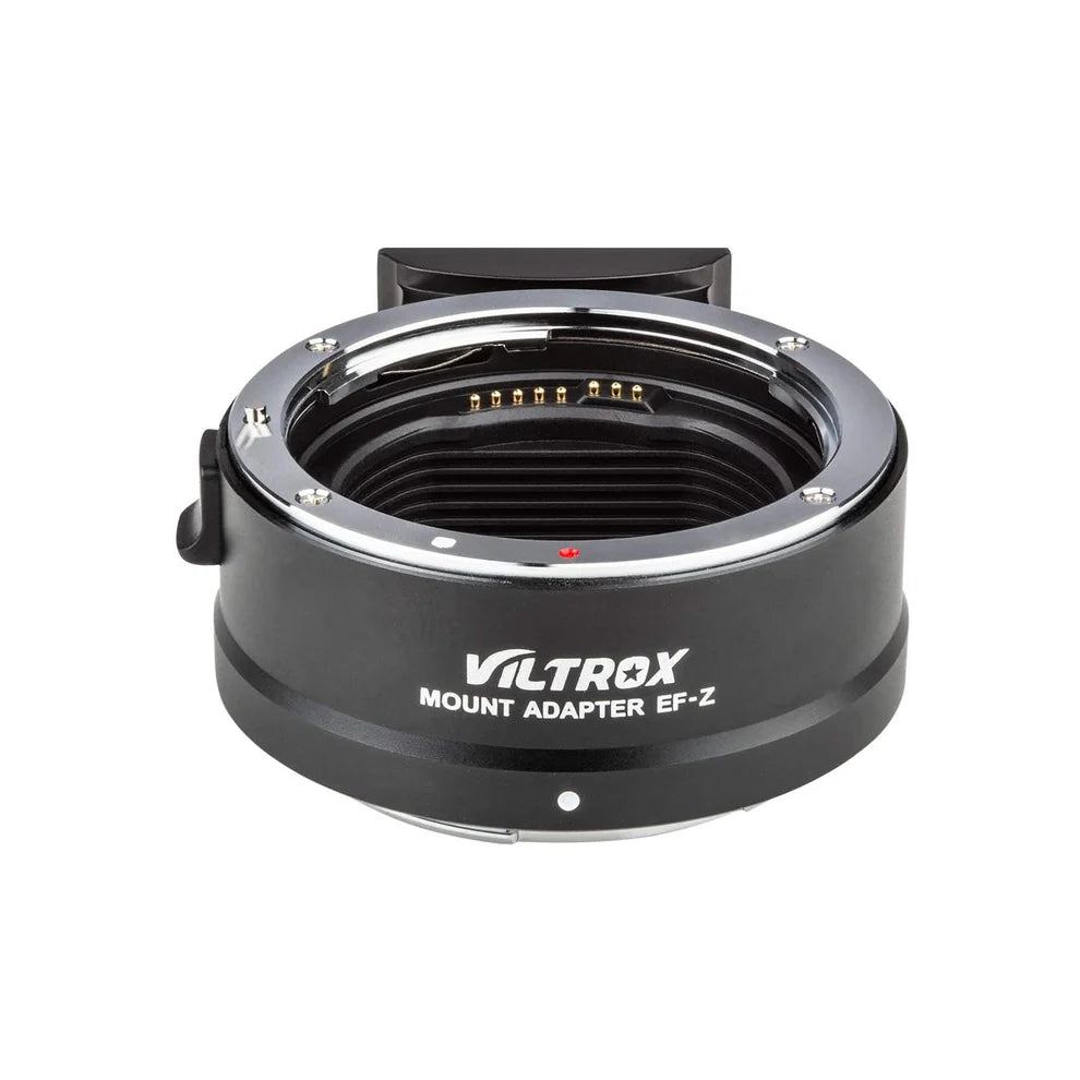 Viltrox EF-Z mount adapter, Canon EF side with contacts and red index dot
