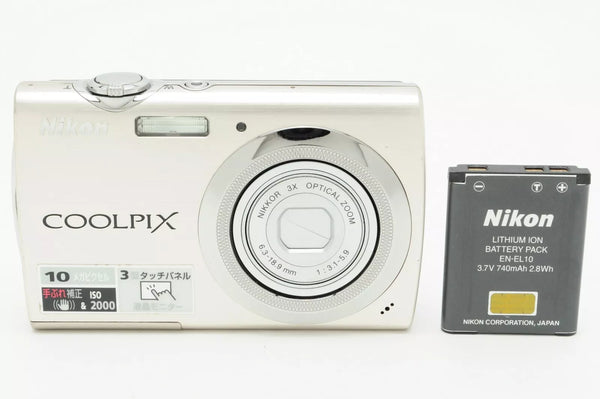 NIKON COOLPIX S230, 10MP DIGITAL camera, silver