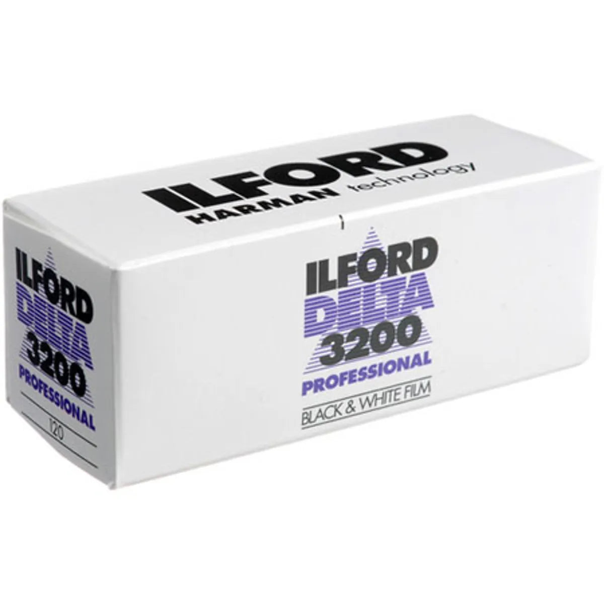 Ilford Delta 3200 Professional black and white 120 film box
