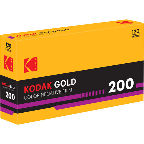 KODAK GOLD 200 - 120mm medium format - Pack of 5