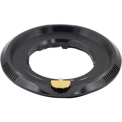 TTArtisan Leica M to Fujifilm GFX adapter, black ring with brass release button