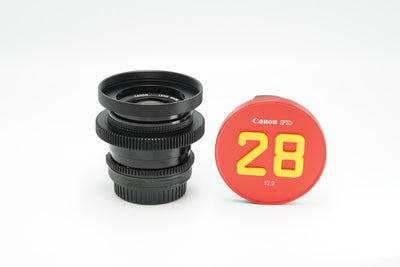 Canon FD 28mm f2.0 S.S.C. CINE MODDED to EF