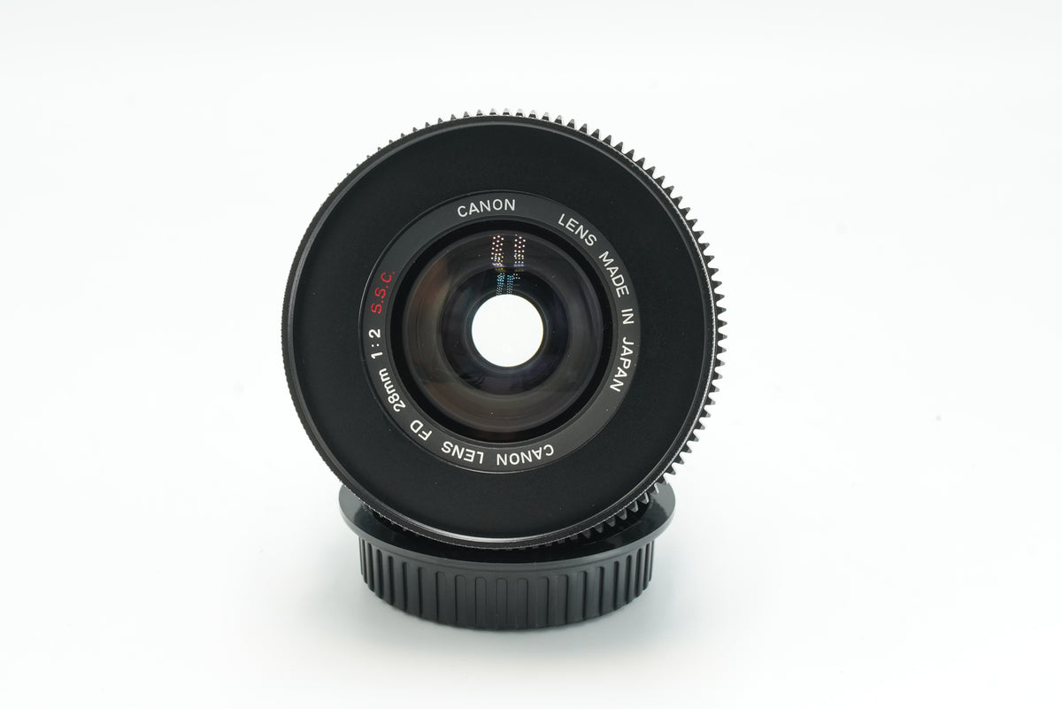 Canon FD 28mm f2.0 S.S.C. CINE MODDED to EF
