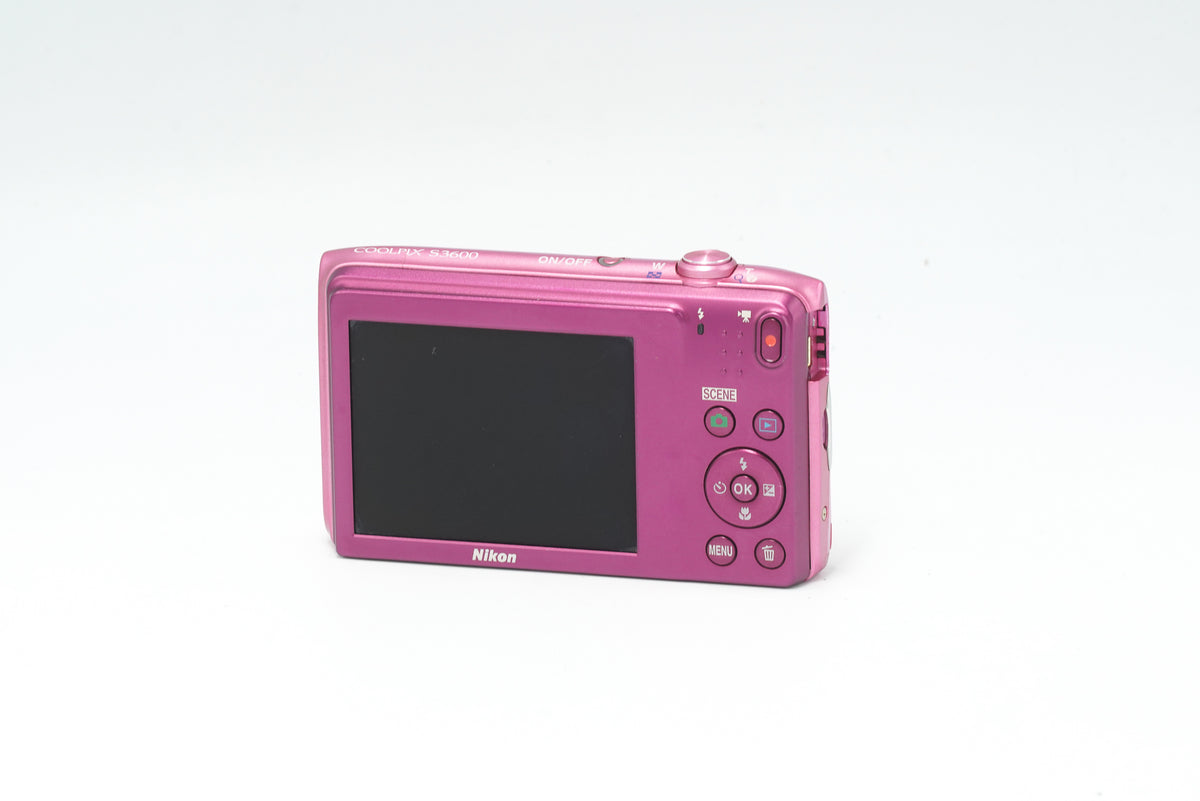 NIKON COOLPIX S3600, 20MP DIGITAL camera, PINK
