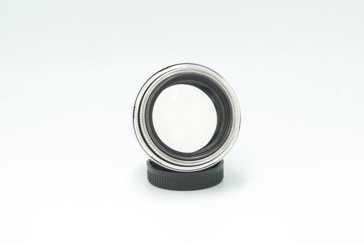 Jupiter-9 85mm f/2 silver, front view of the front element