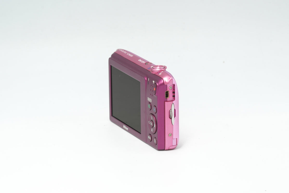 NIKON COOLPIX S3600, 20MP DIGITAL camera, PINK