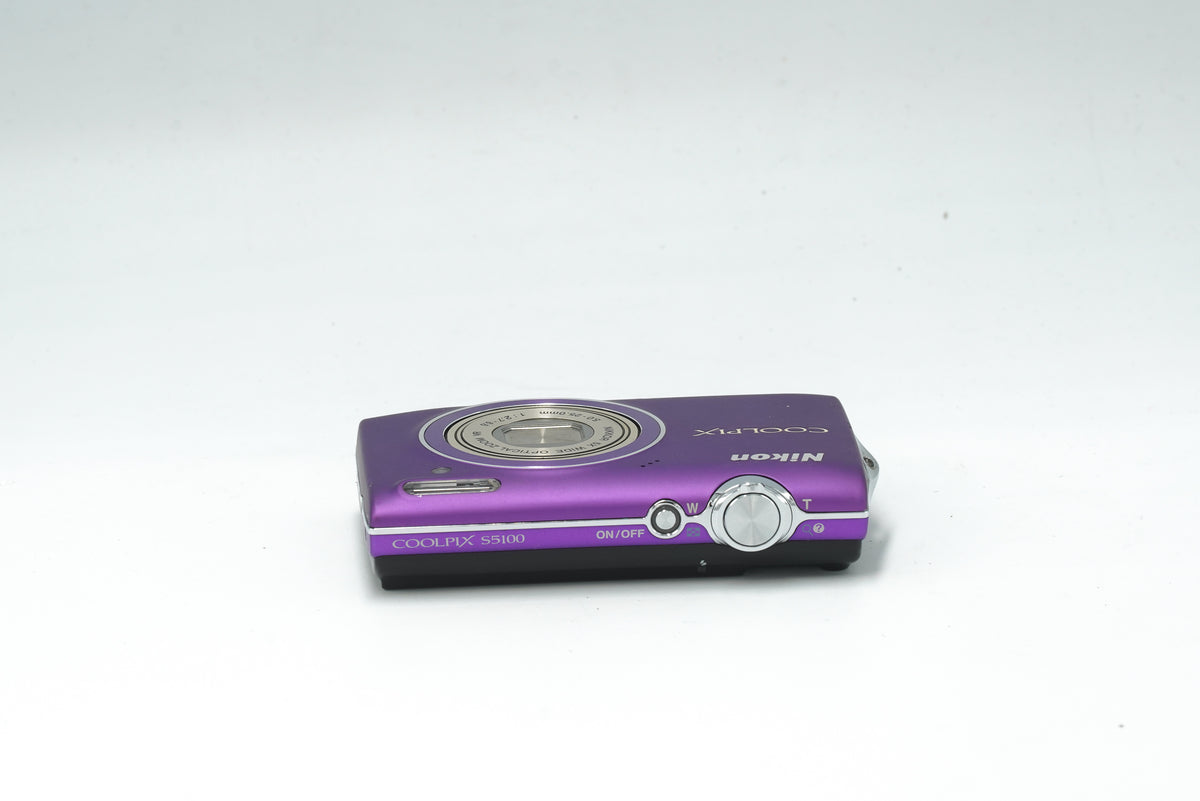 NIKON COOLPIX S5100 12MP DIGITAL camera, purple