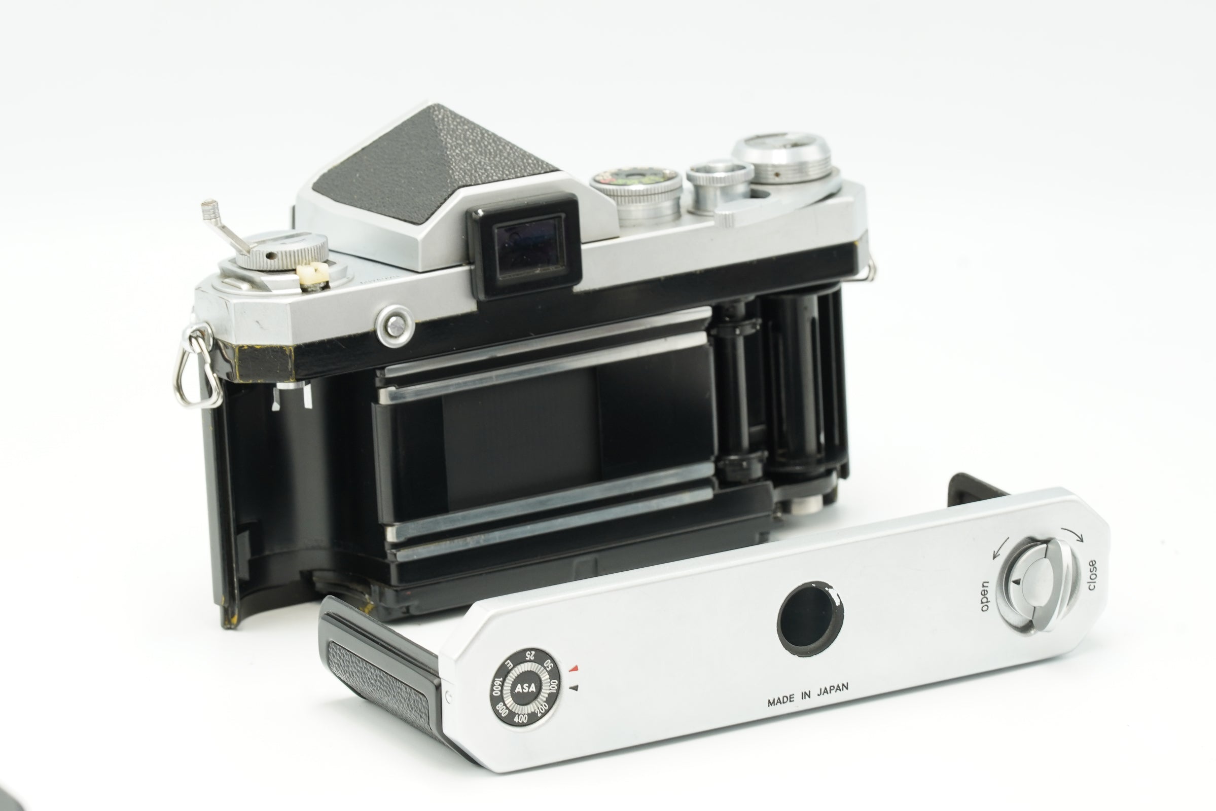 The original Nikon F body, with various lens options