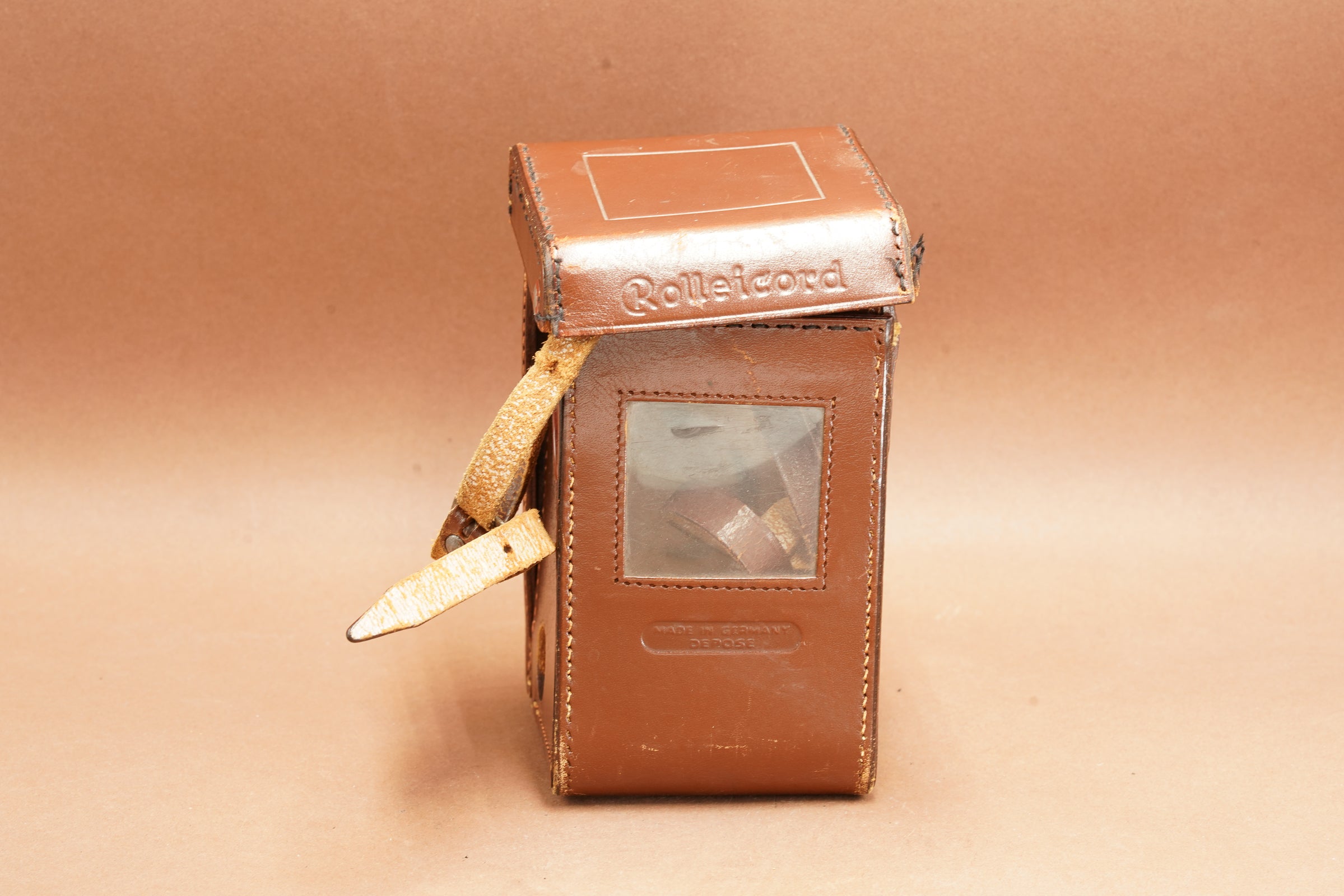 LEATHER CASE for ROLLEICORD TLR medium format system
