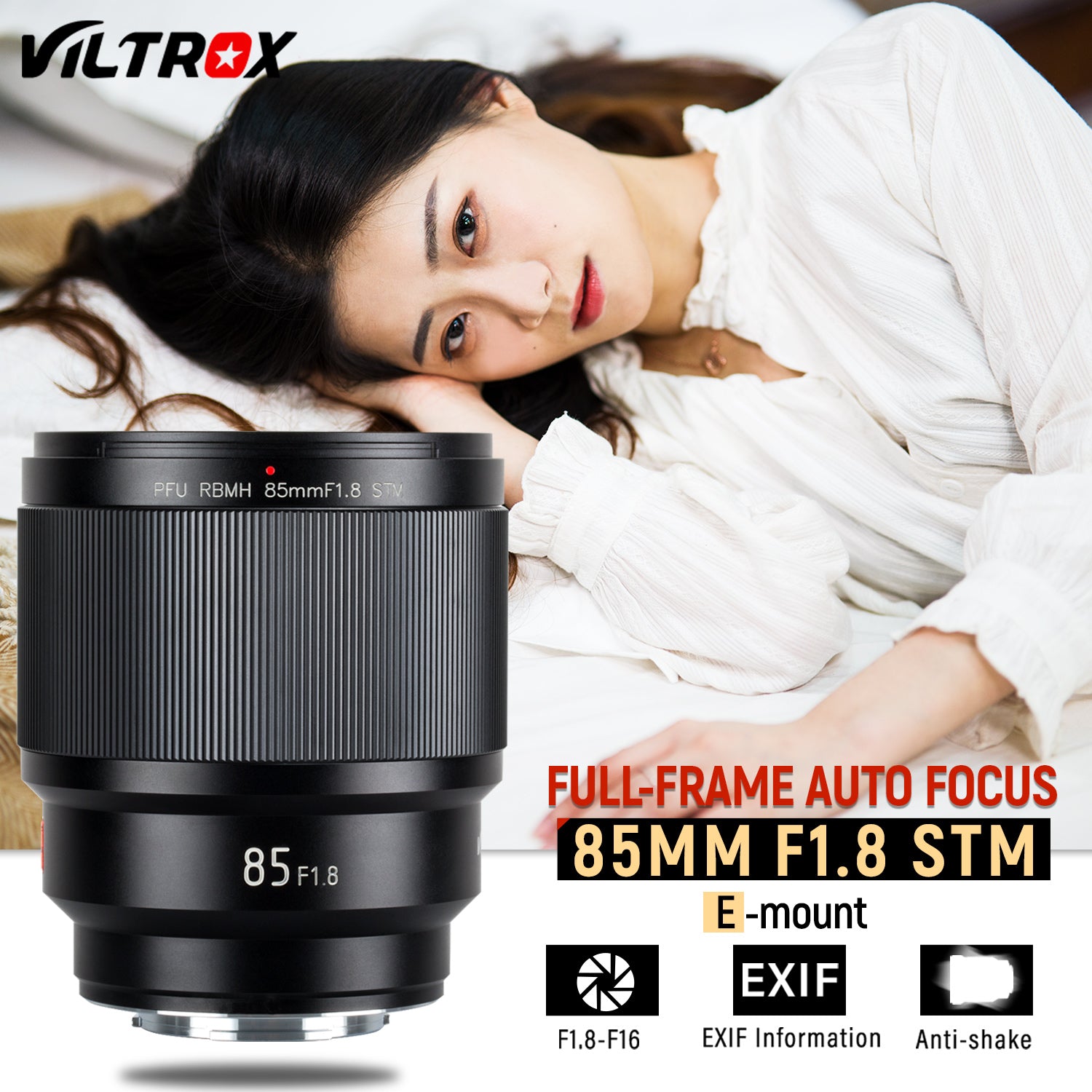 VILTROX AF 85mm f1.8 vII, Sony E, Full Frame.