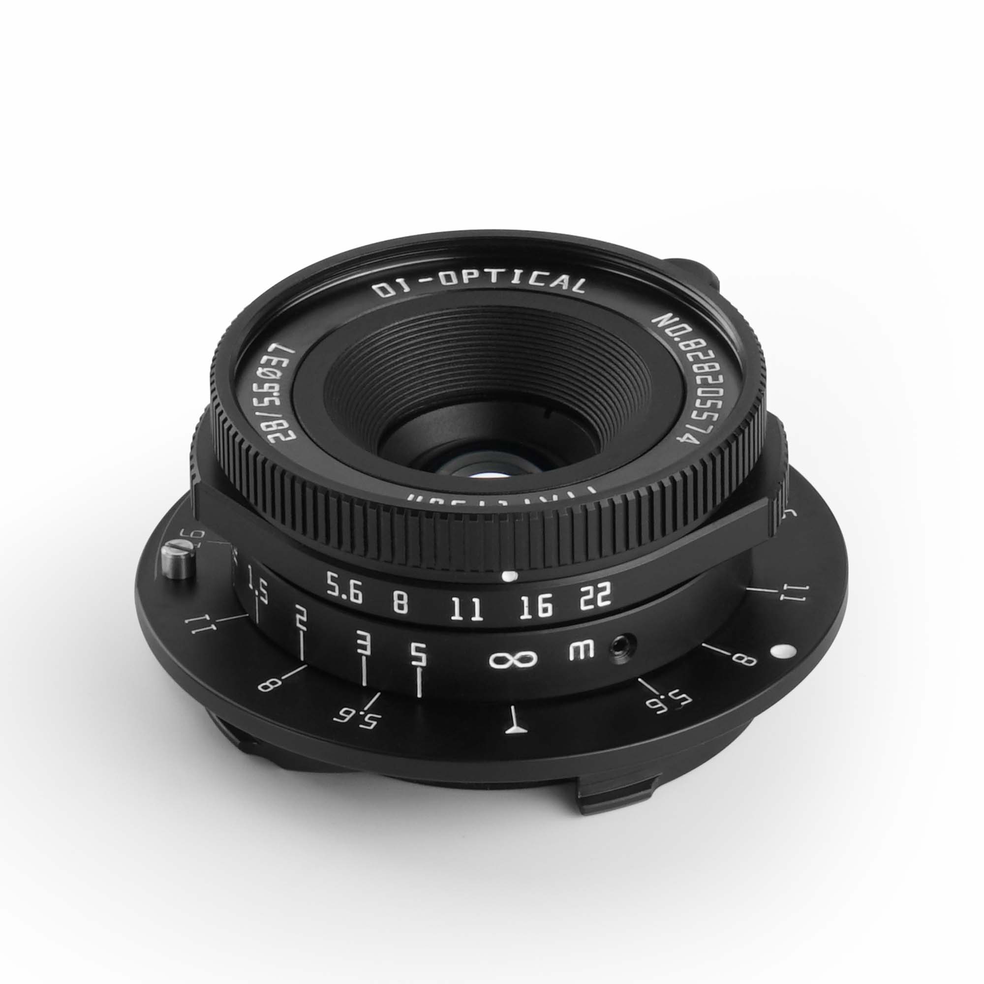 TTARTISAN 28mm f5.6 LM Leica M Full Frame, black/brass