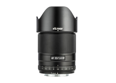 Viltrox AF 33mm f/1.4 XF with petal lens hood fitted