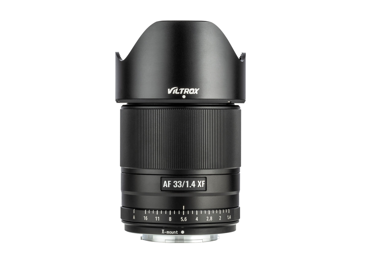 Viltrox AF 33mm f/1.4 XF with petal lens hood fitted