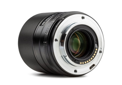 Viltrox AF 33mm f/1.4 XF Fujifilm X-mount rear view with USB-C port