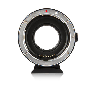 Viltrox EF-M1 adapter, front view of the Canon EF mount
