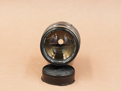 Canon nFD 135mm f/2.8, front view of the lens name ring