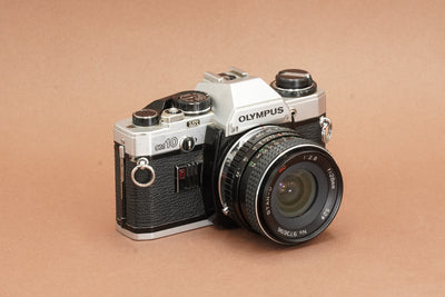 Olympus OM10, silver, with lens choice