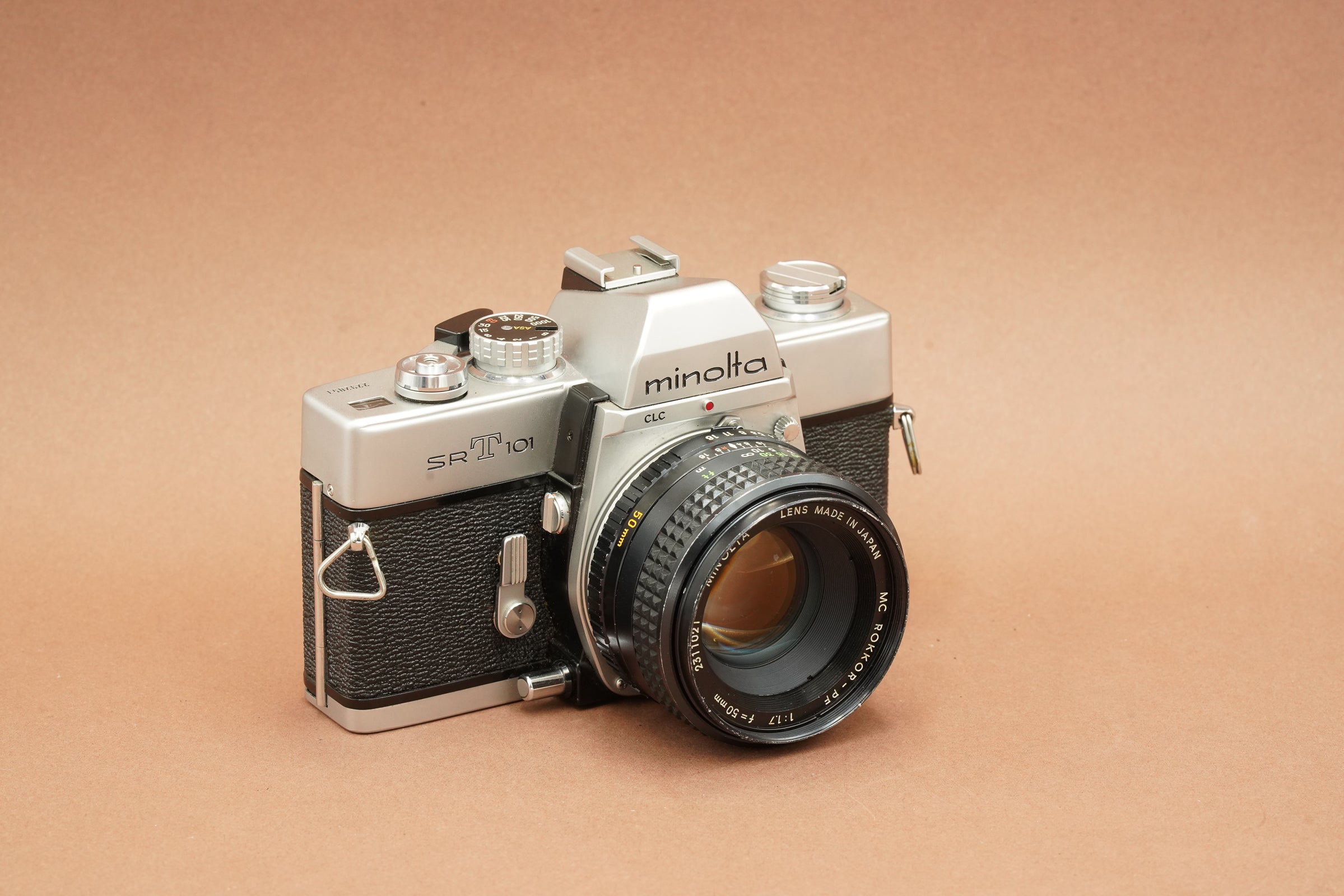 Minolta SRT101, silver with lens options