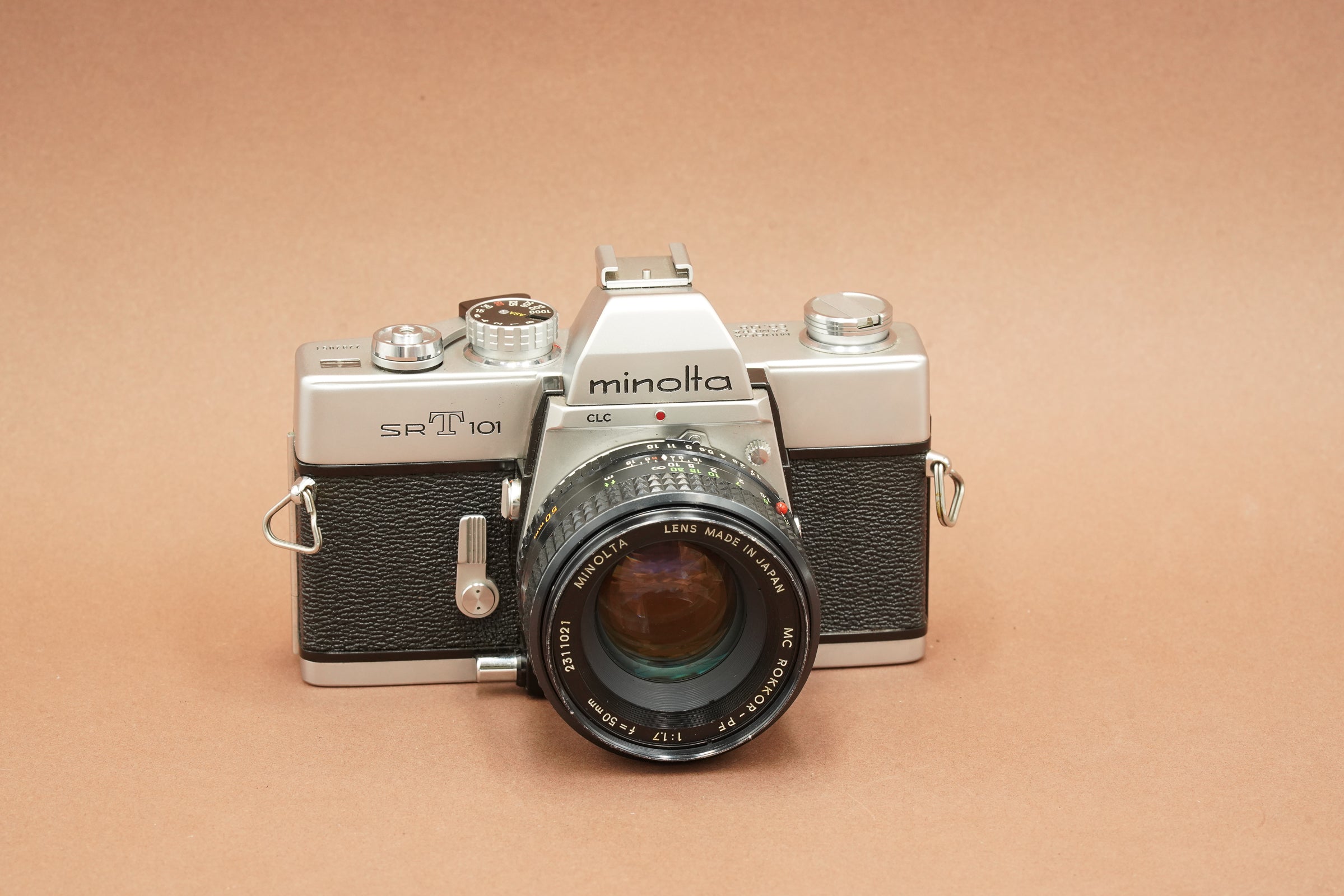 Minolta SRT101, silver with lens options