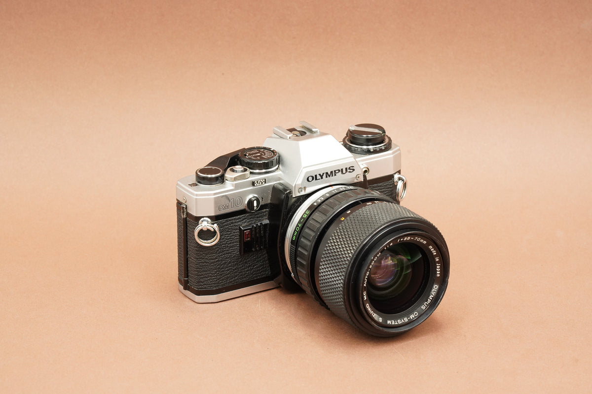 Olympus OM10, silver, with lens choice