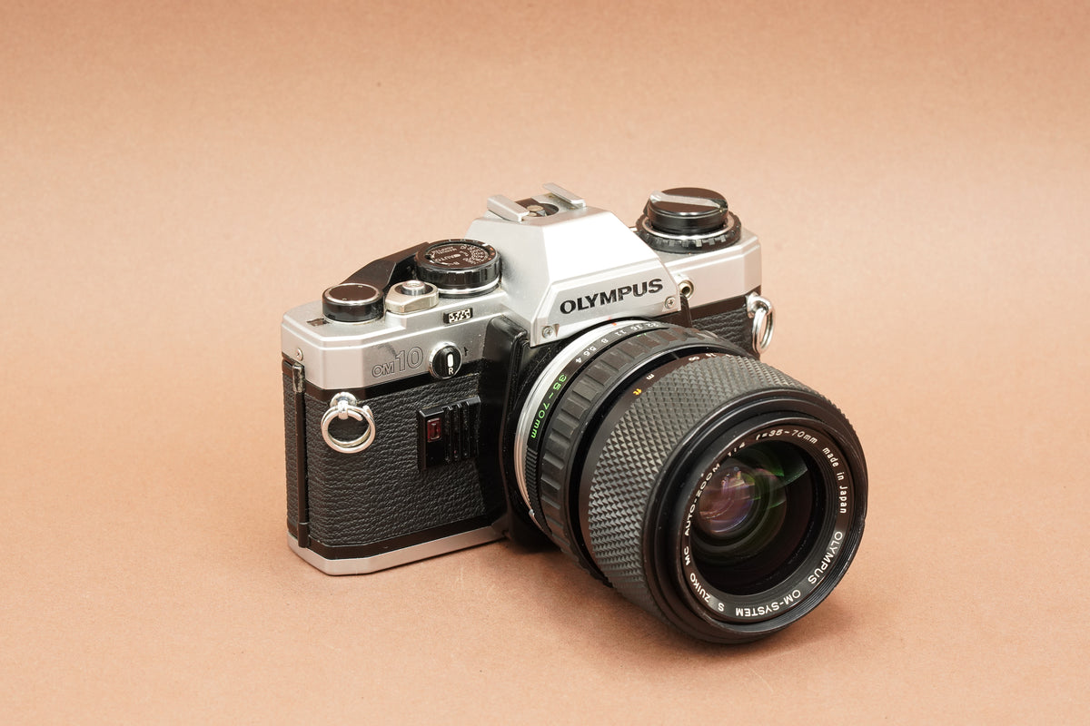 Olympus OM10, silver, with lens choice