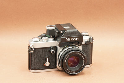 Nikon F2, silver, various lens options