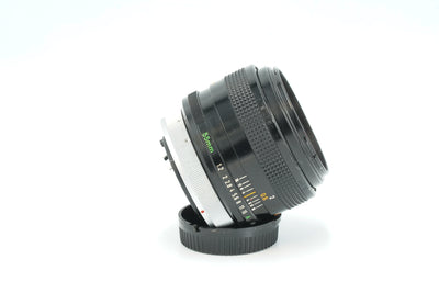 Canon FD 55mm f/1.2 S.S.C. Aspherical, side view with aperture ring