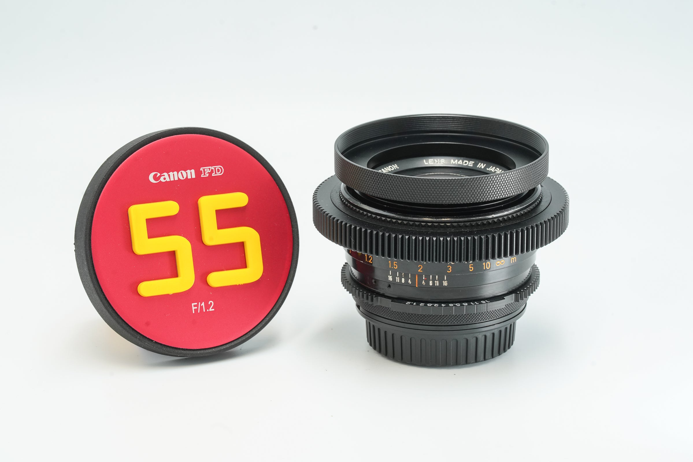 Canon FD 55mm f1.2 S.S.C. CINE MODDED to EF