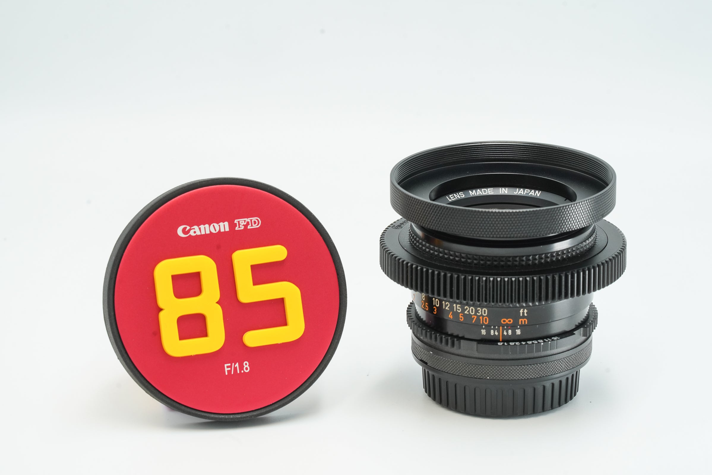 Canon FD 85mm f1.8 S.S.C. CINE MODDED to EF