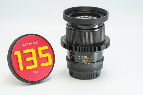 Canon FD 135mm f2.5 S.C. CINE MODDED to EF