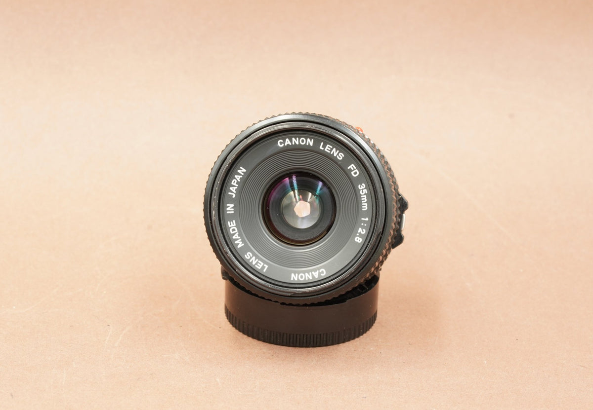 Canon nFD 35mm f/2.8 front element and name ring