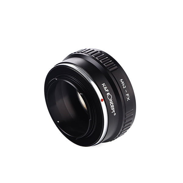 K&F Concept M42 to FX adapter, angled view of the camera side