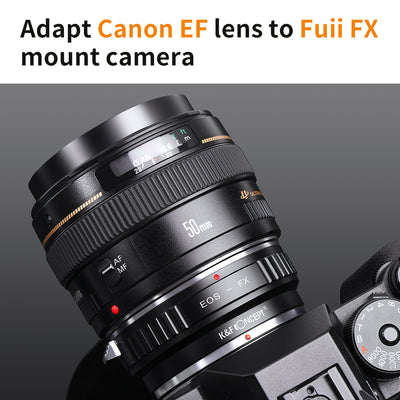 K&F CONCEPT Canon EOS EF Lens to Fuji X mount adapter