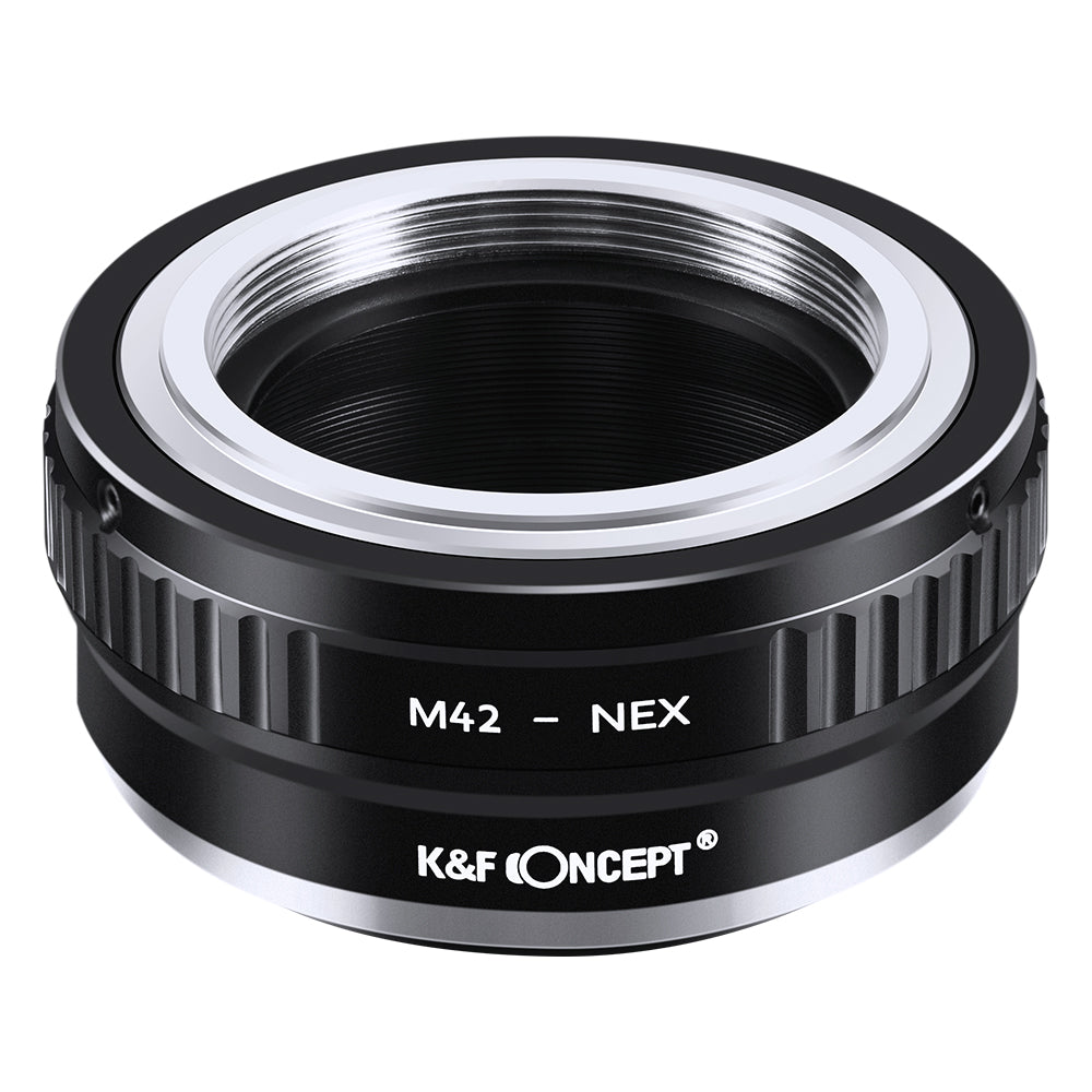 K&F Concept M42 to NEX adapter, top view of the M42 thread