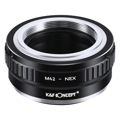 K&F Concept M42 to NEX adapter, top view of the M42 thread