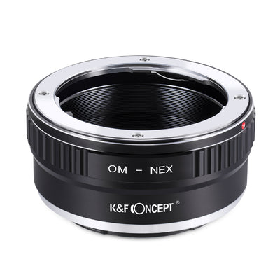 K&F Concept Olympus OM to Sony E adapter, angled front view