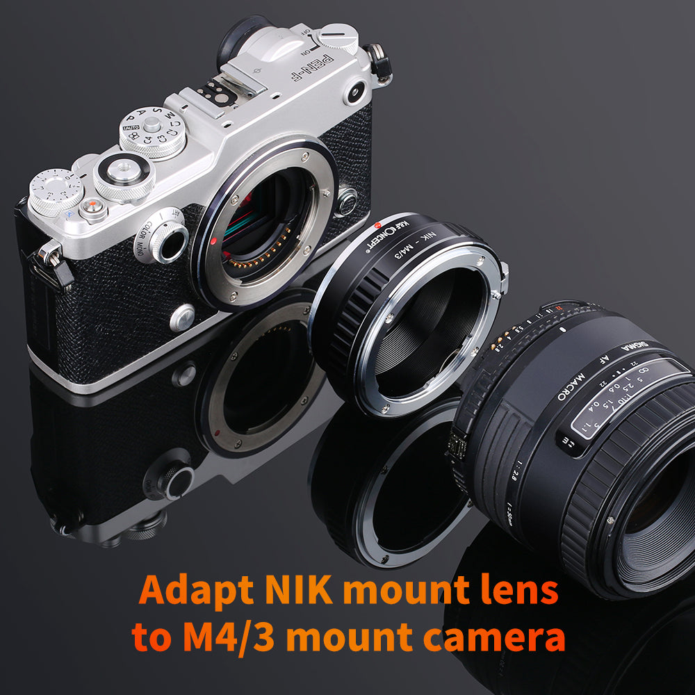 CLEARANCE SALE ! K&F CONCEPT Nikon F (Ai-S)-M4/3 Micro Four Thirds Lens mount adapter