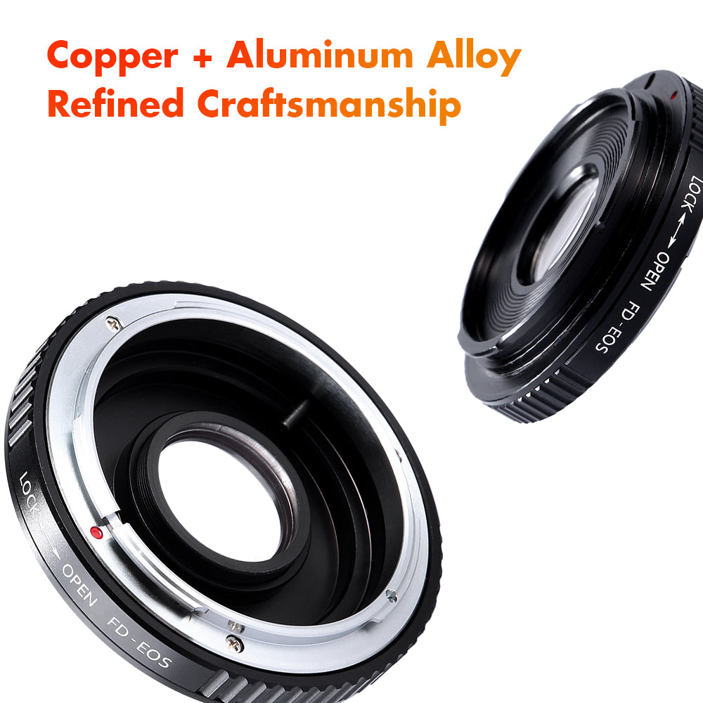 K&F CONCEPT Canon FD-EF Canon EOS Lens mount adapter (with glass)