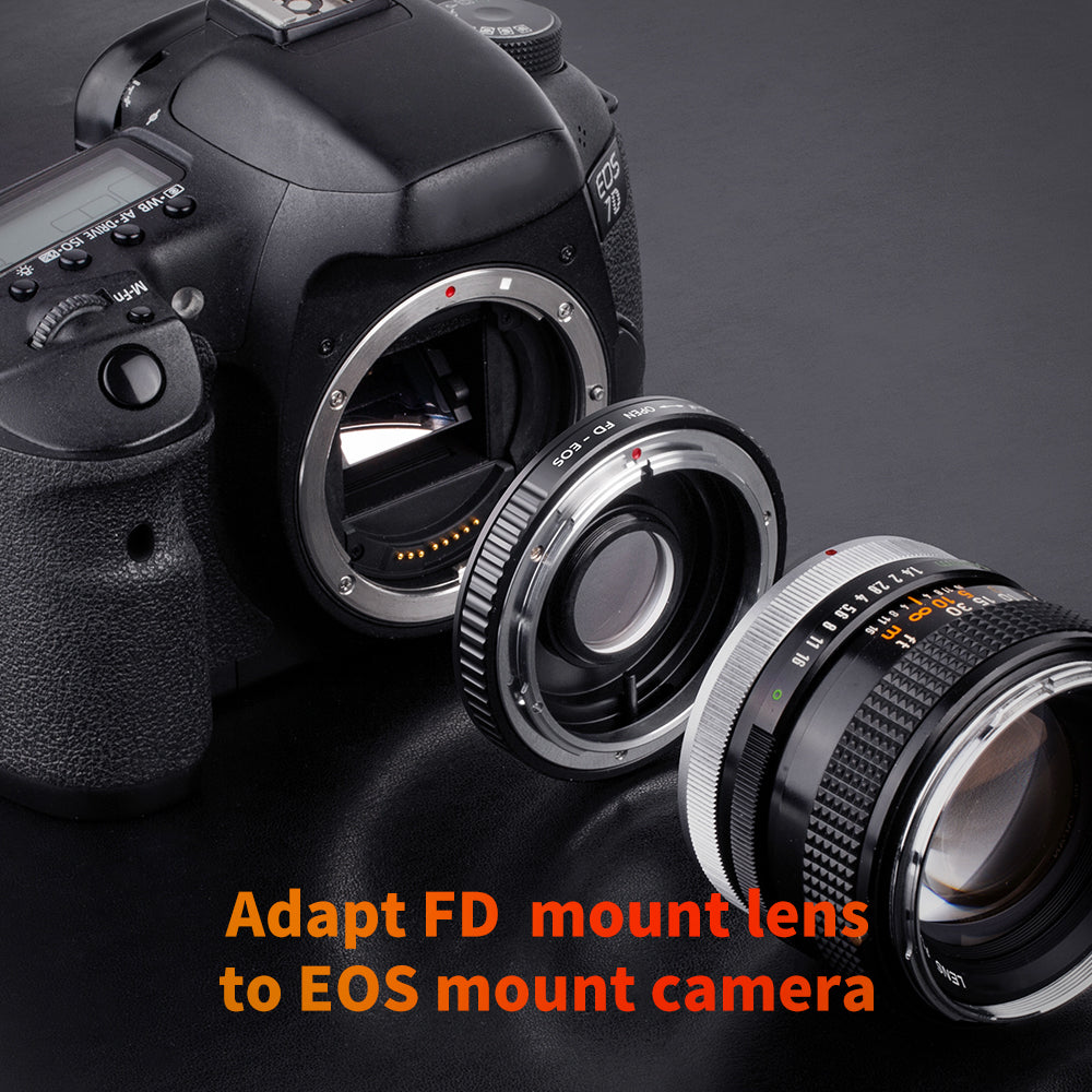 K&F CONCEPT Canon FD-EF Canon EOS Lens mount adapter (with glass)