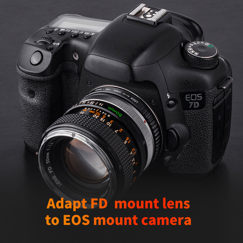 K&F CONCEPT Canon FD-EF Canon EOS Lens mount adapter (with glass)